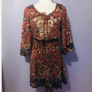 Flying tomato paisley print dress